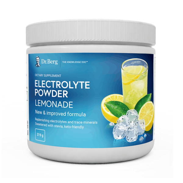 Electrolyte Powder Lemonade 50 Servings | Dr. Berg